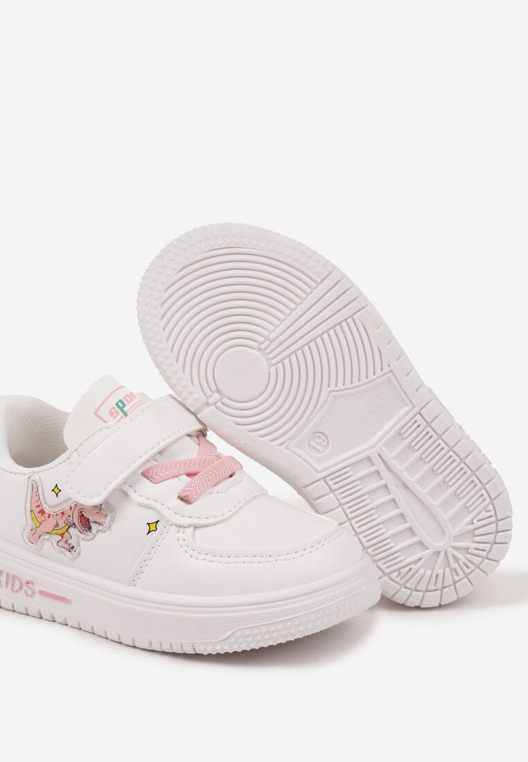 Pantofi sport Alb cu roz