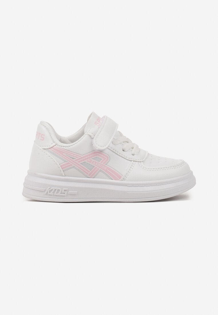 Pantofi sport Alb cu roz