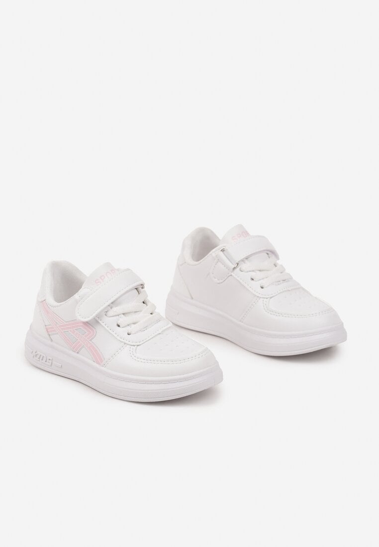 Pantofi sport Alb cu roz