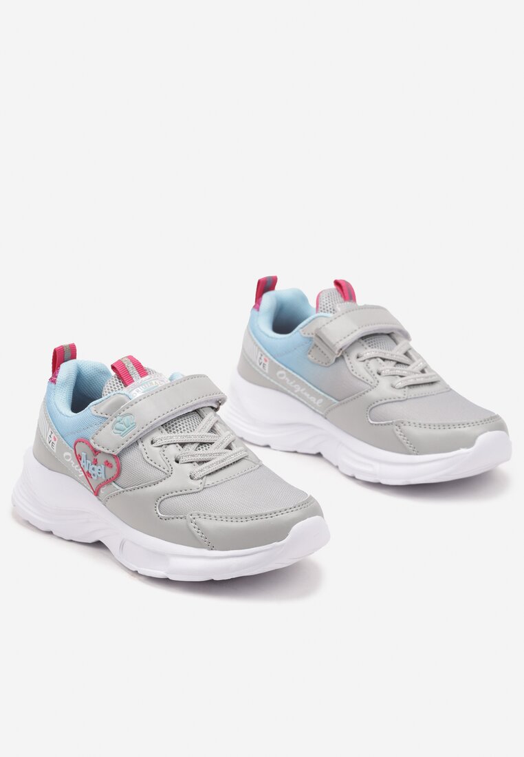 Pantofi sport Gri cu albastru