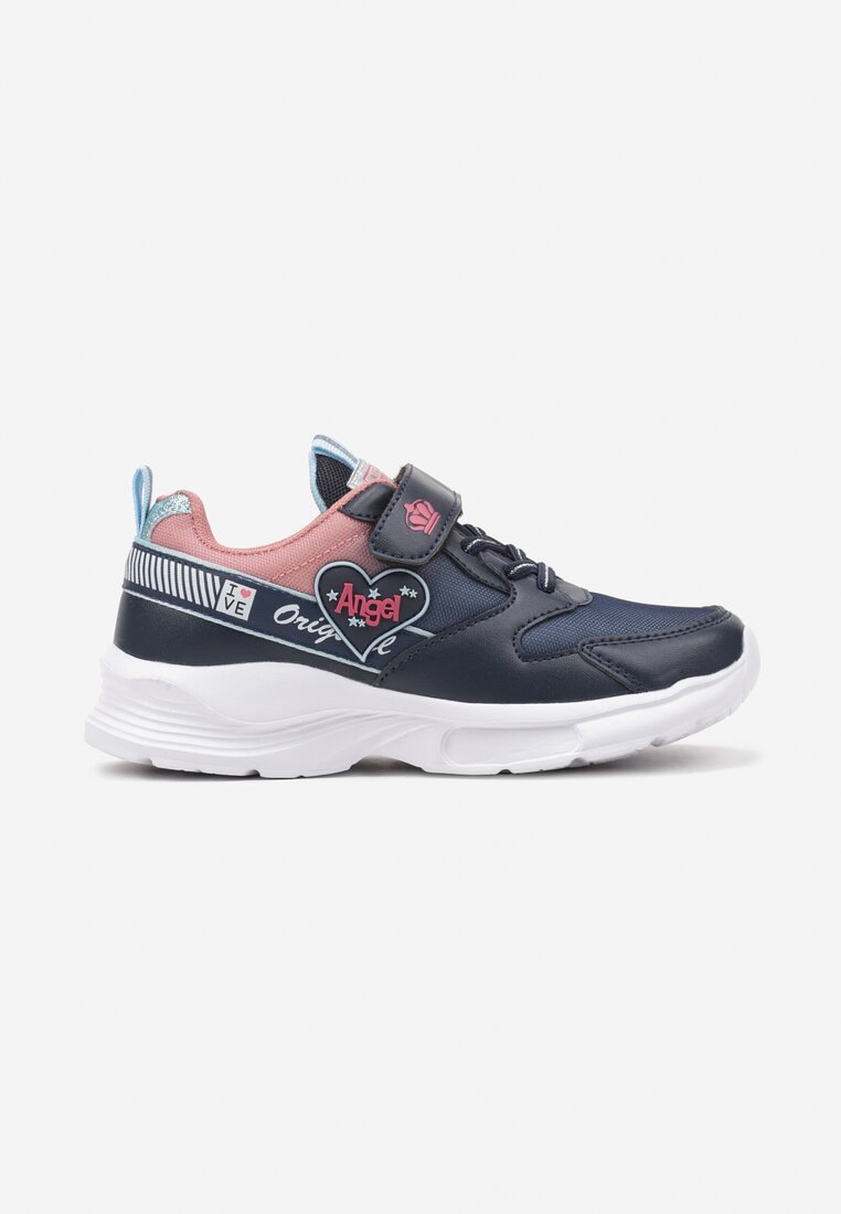 Pantofi sport Bleumarin cu roz