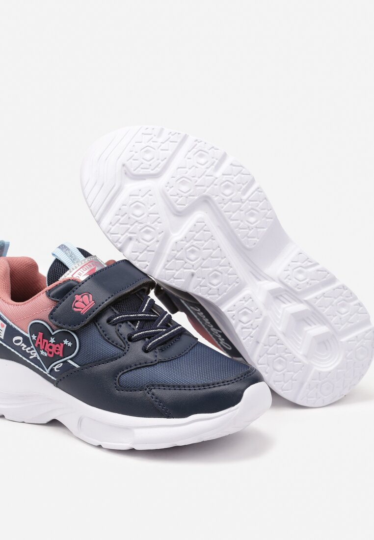 Pantofi sport Bleumarin cu roz