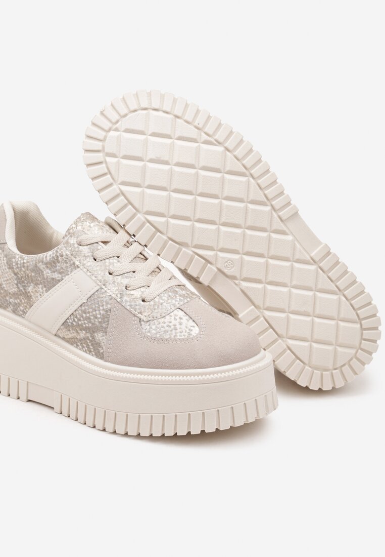 Sneakers Print piele de șarpe
