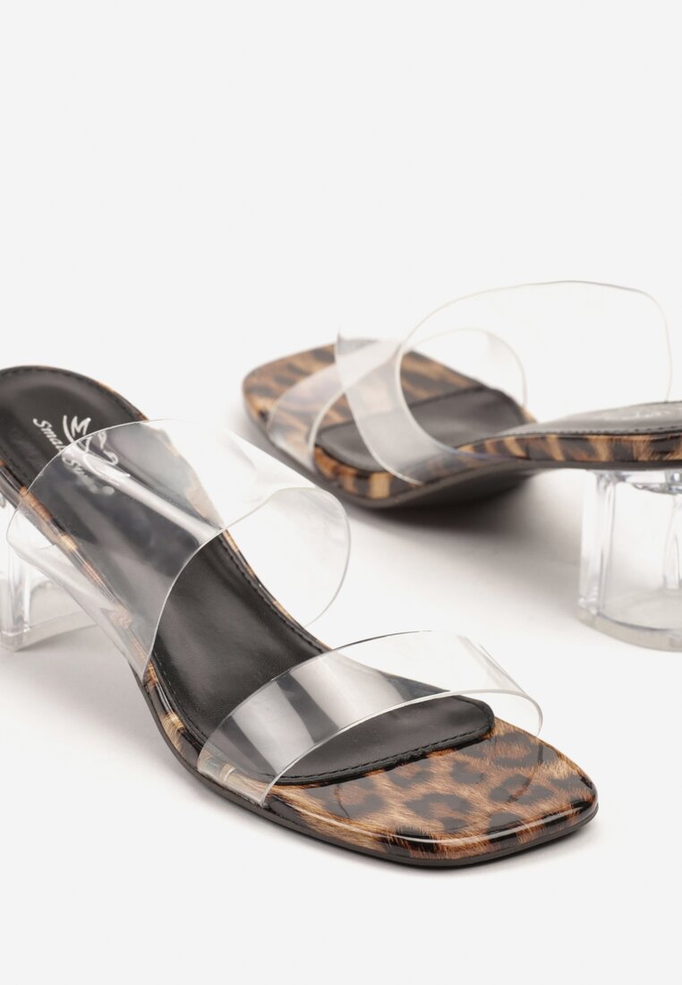 Papuci Imprimeu leopard