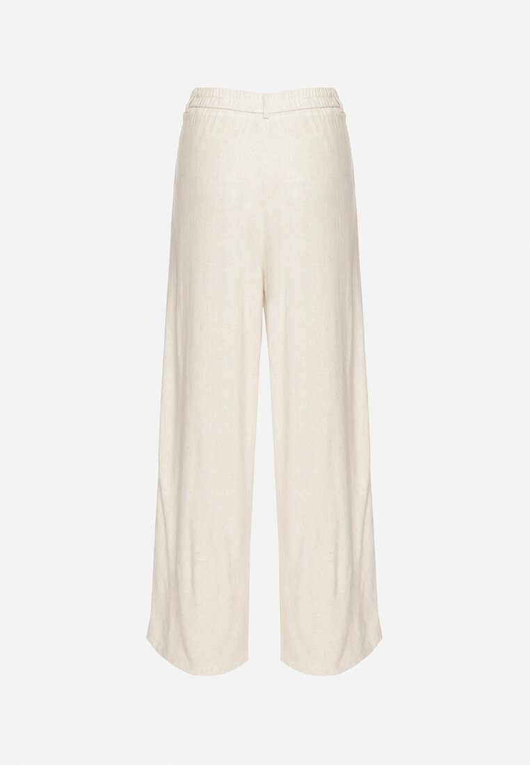 Pantaloni Alb cu negru