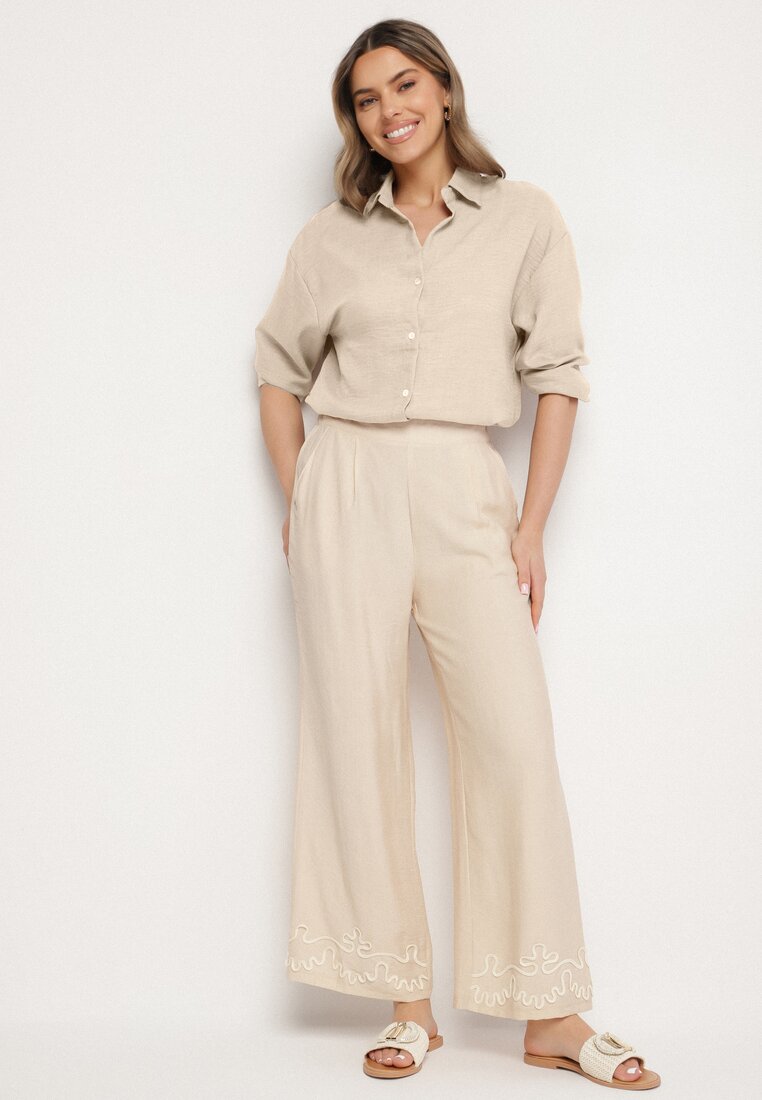 Pantaloni Bej deschis
