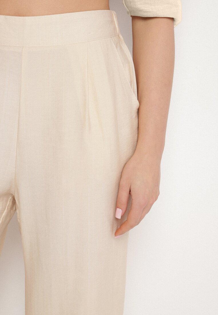 Pantaloni Bej deschis