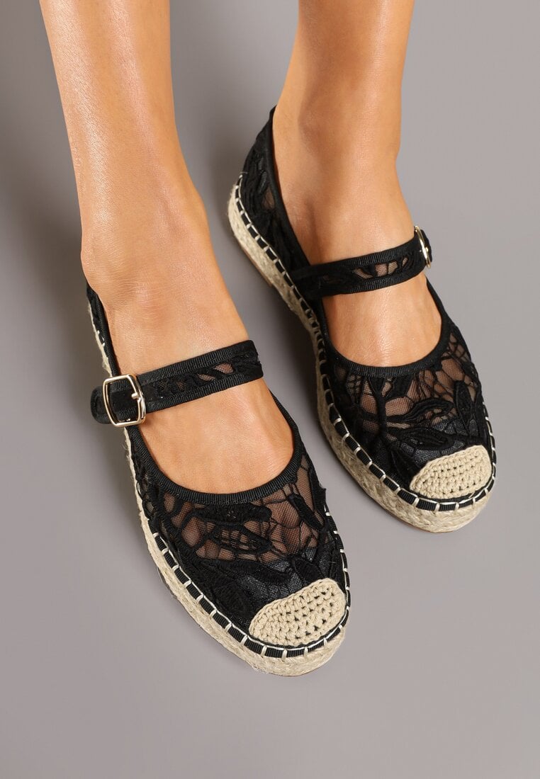 Fekete Espadrilles