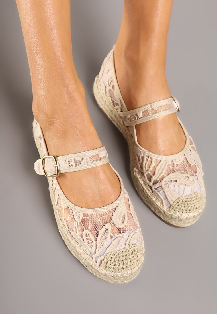 Espadrile Bej