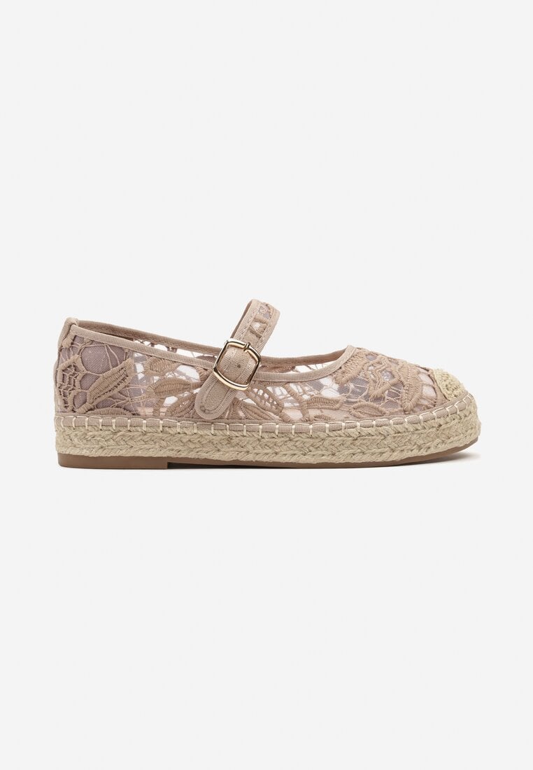 Sötét bézs Espadrilles