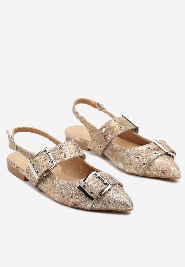 Sandale Print piele de șarpe