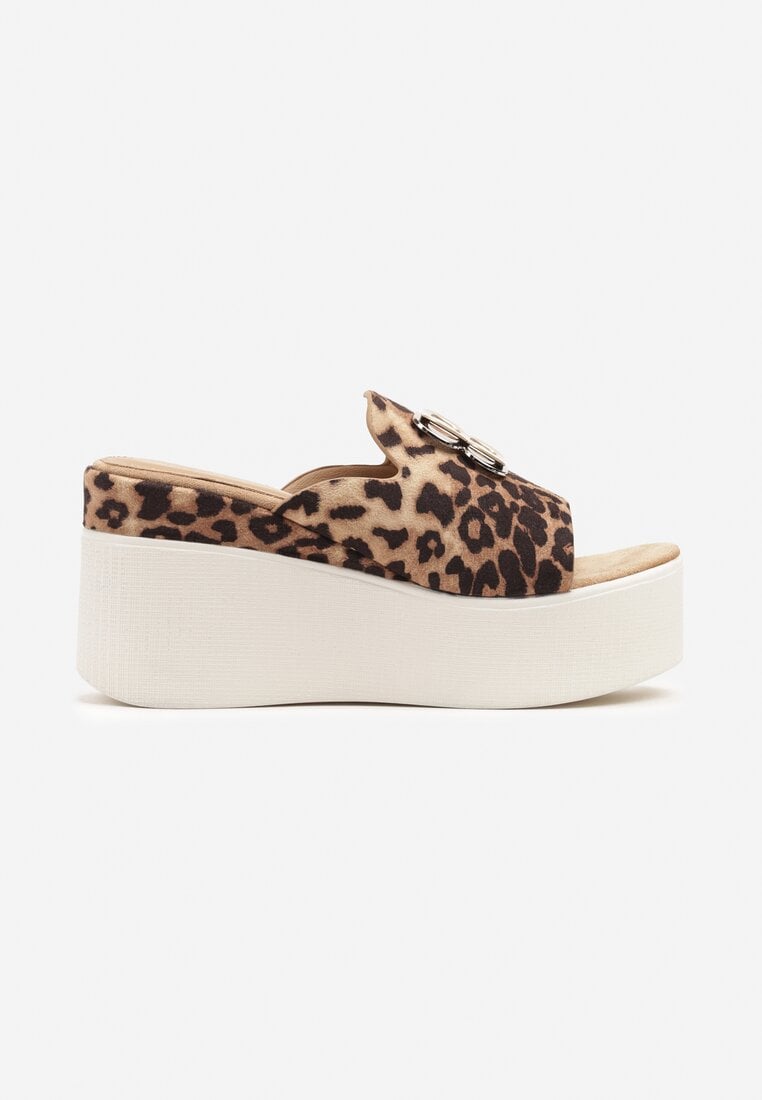 Papuci Imprimeu leopard