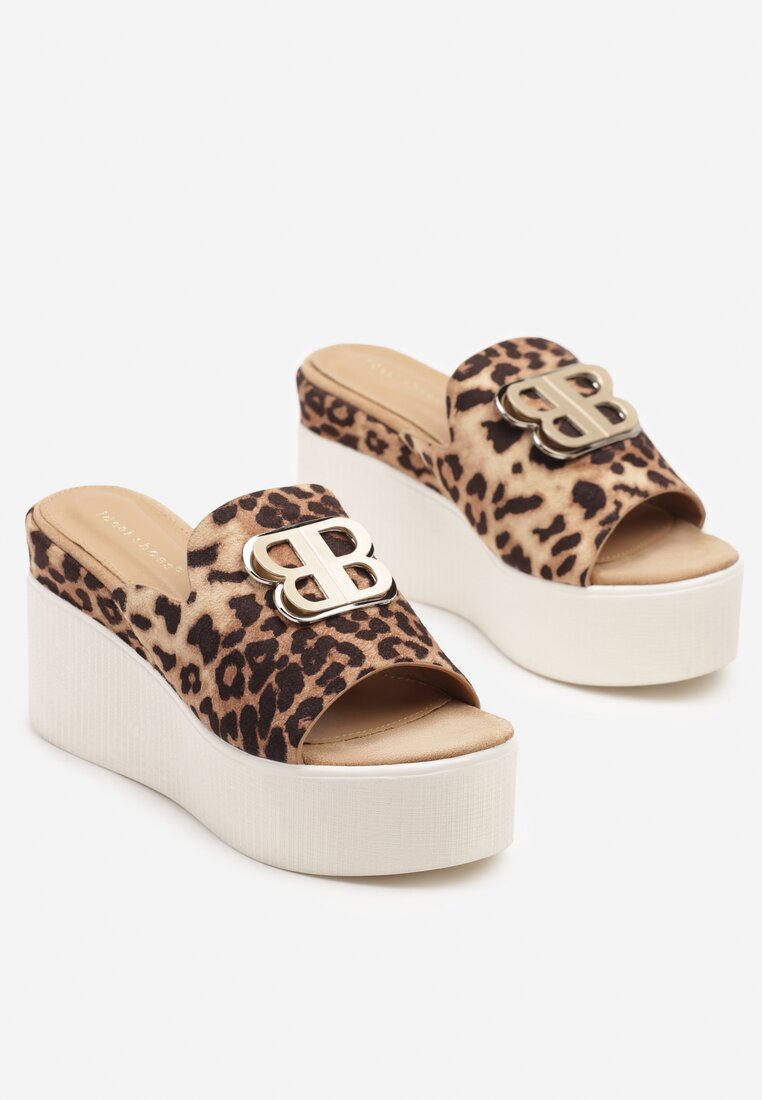 Papuci Imprimeu leopard