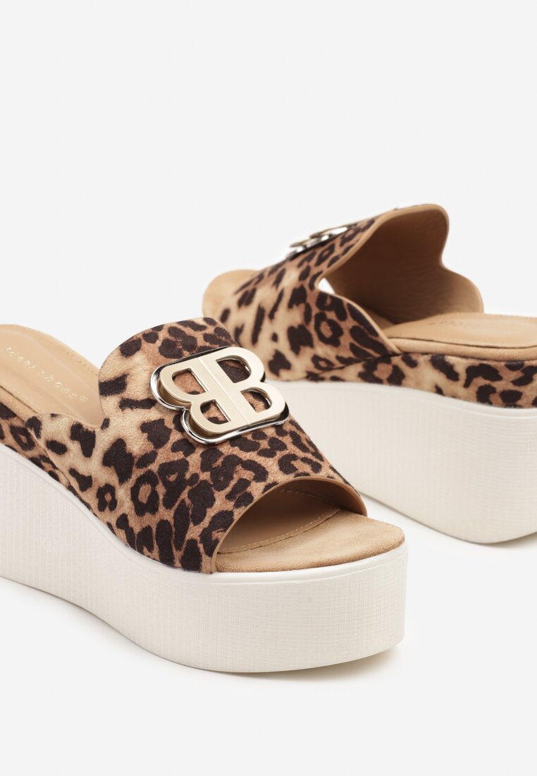 Papuci Imprimeu leopard