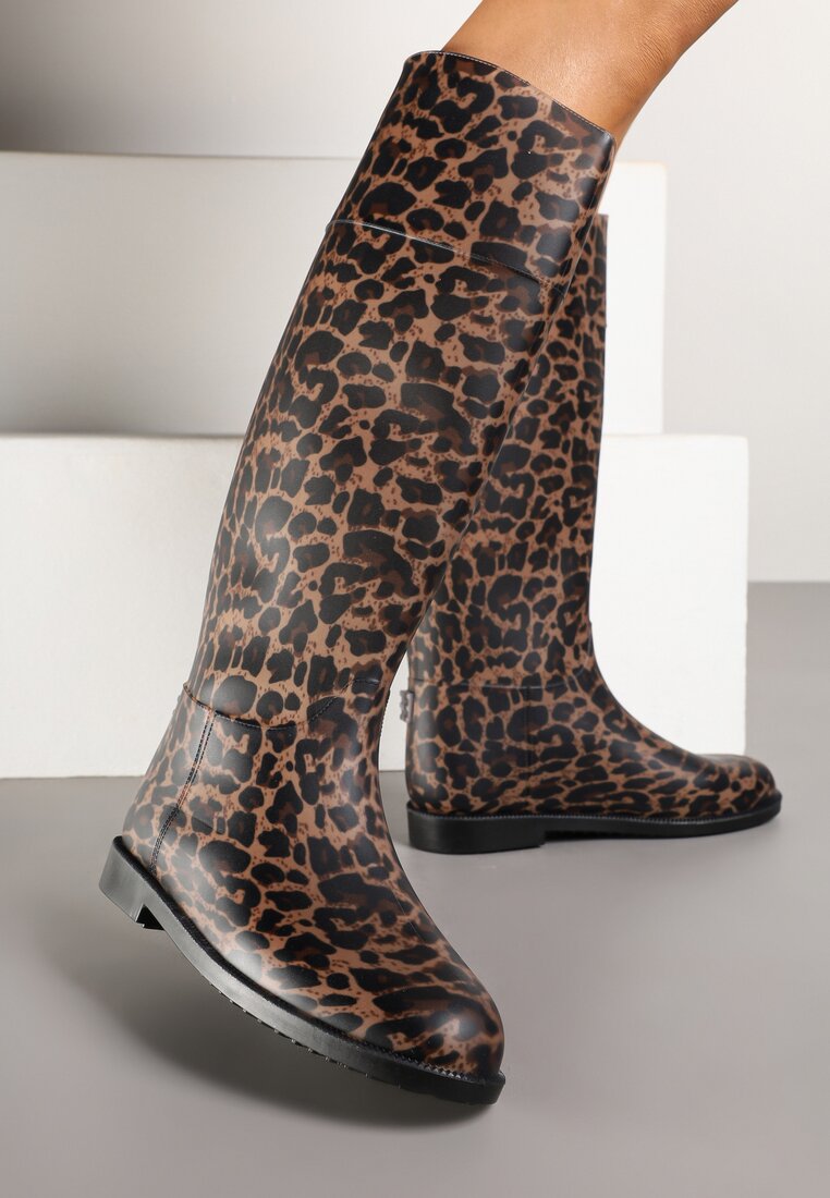 Cizme de cauciuc  Imprimeu leopard
