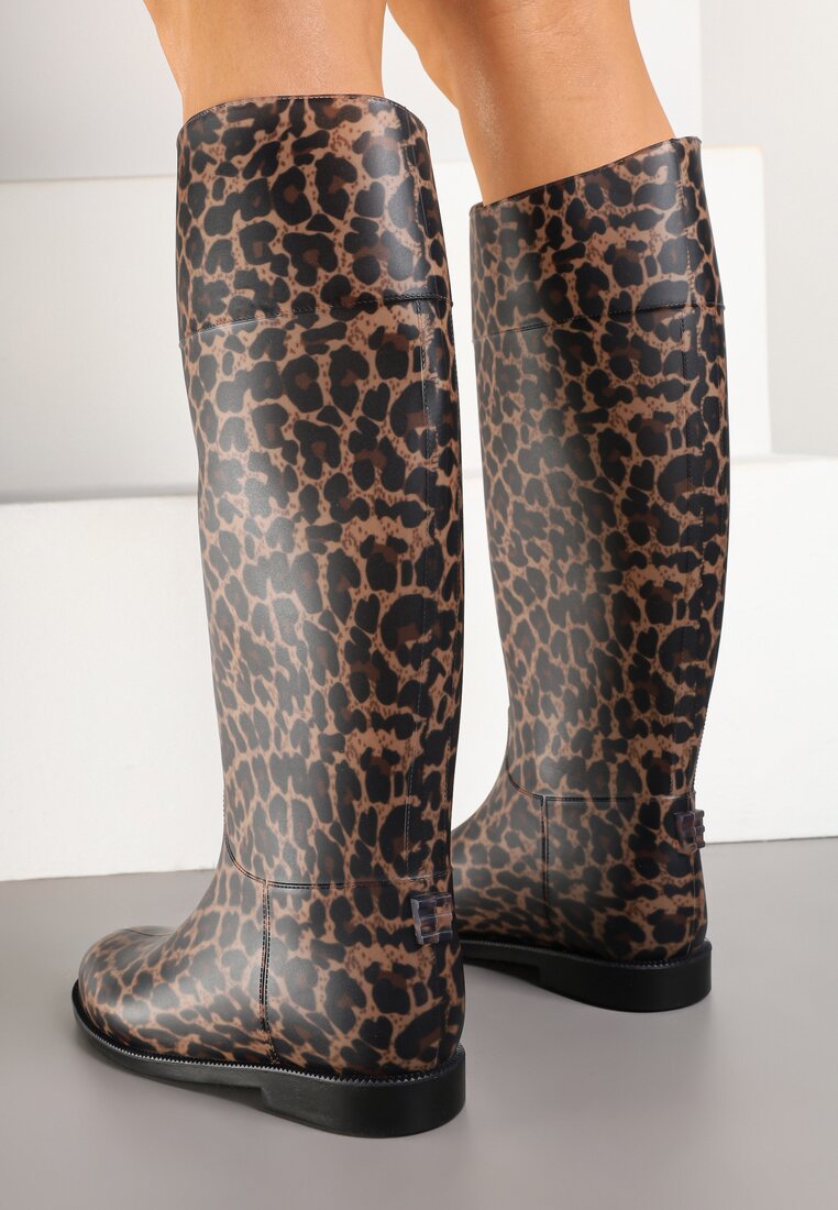 Cizme de cauciuc  Imprimeu leopard