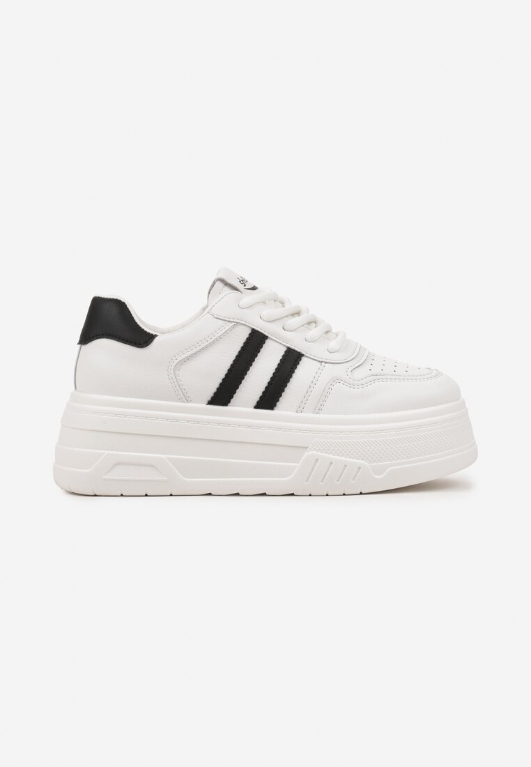 Sneakers Alb cu negru