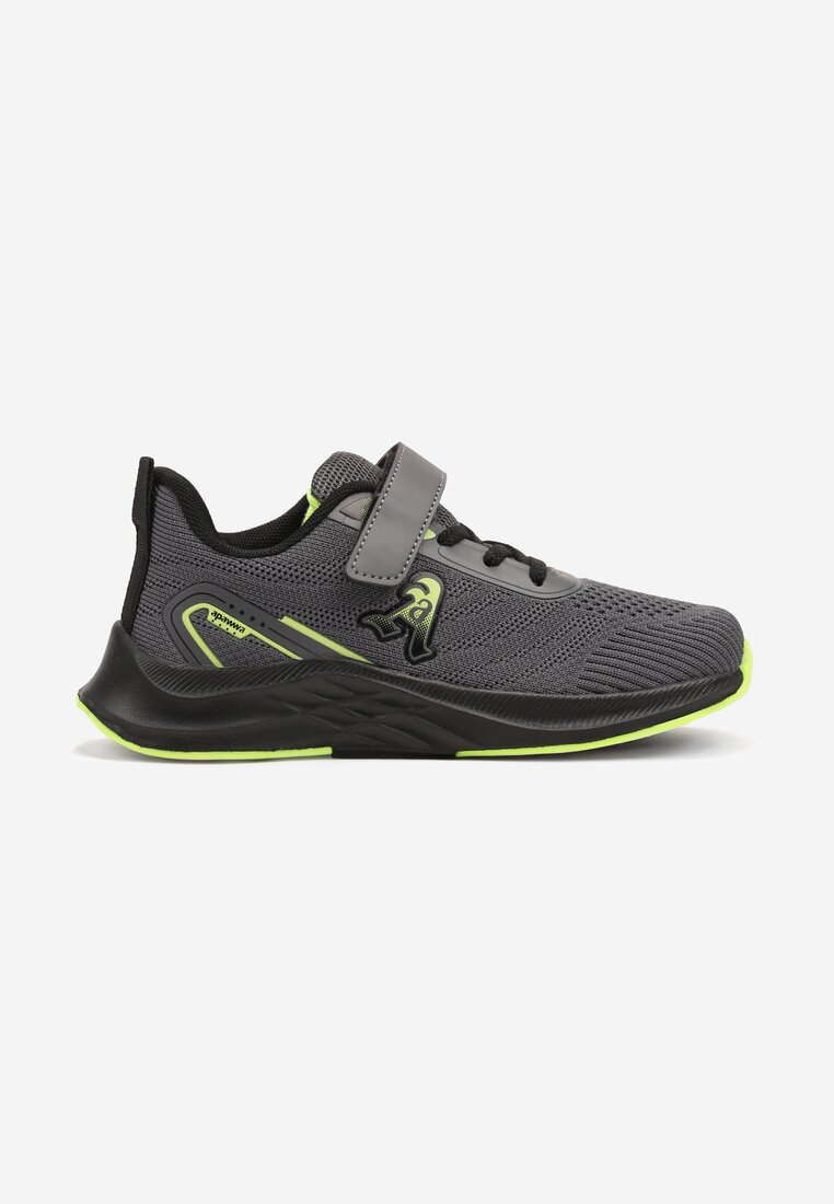 Pantofi sport Gri cu verde