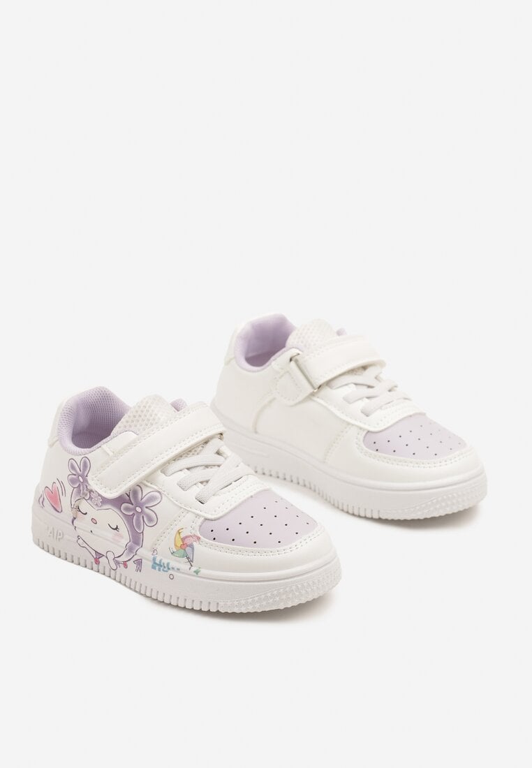 Pantofi sport Alb cu mov