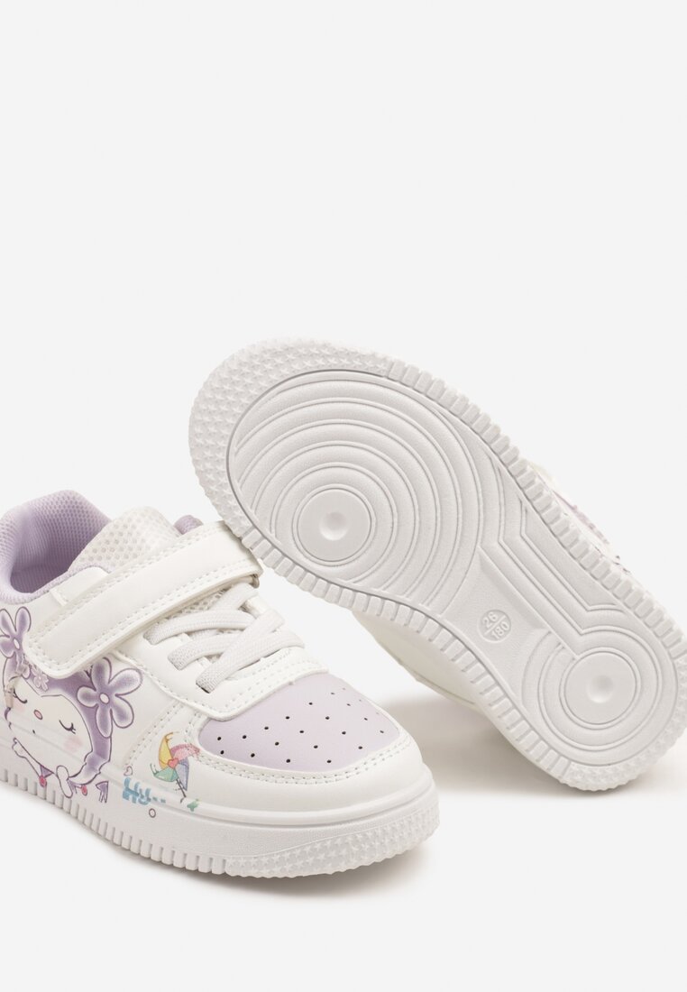 Pantofi sport Alb cu mov