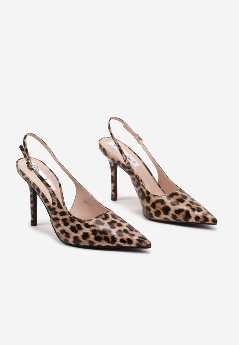 Pantofi stiletto Imprimeu leopard