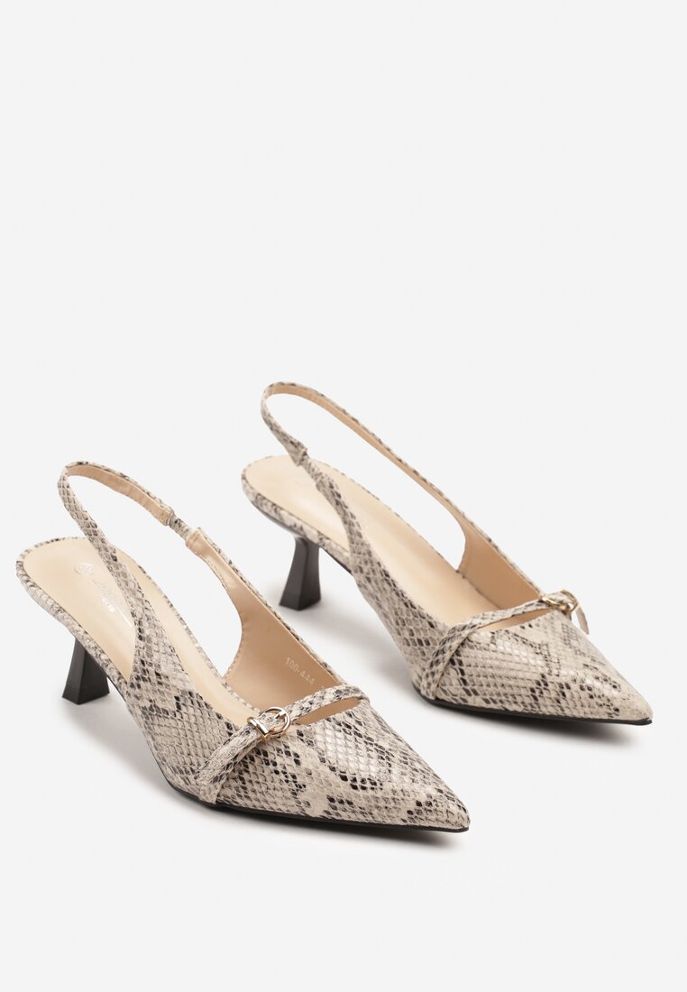 Sandale Print piele de șarpe