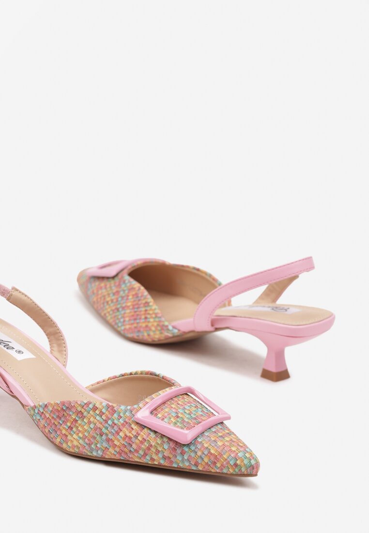 Pantofi cu toc Roz