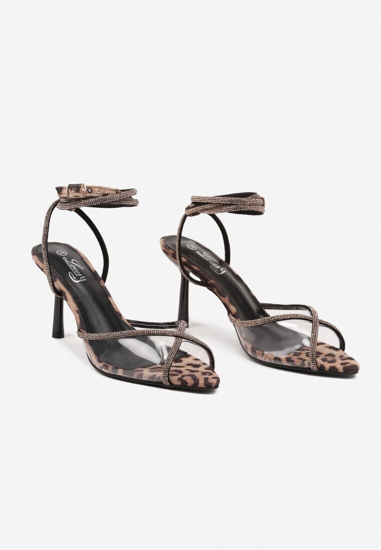 Pantofi stiletto Imprimeu leopard