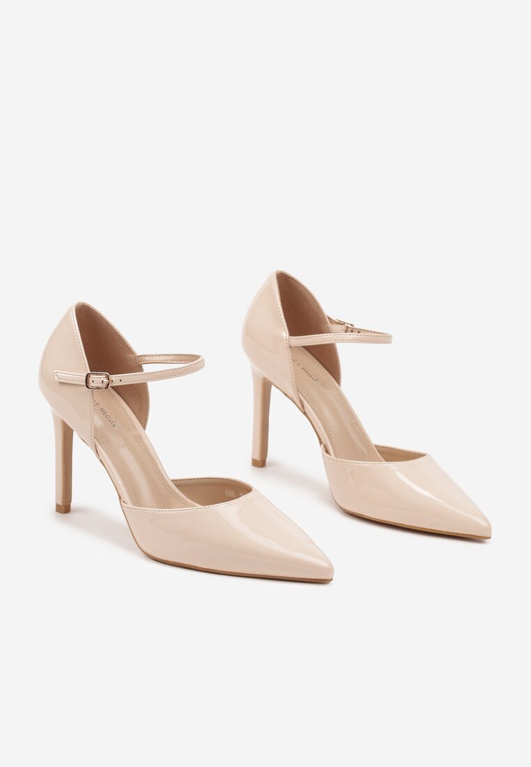 Pantofi stiletto Bej
