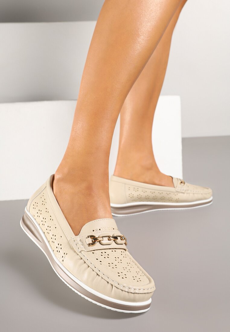 Mocasini Bej