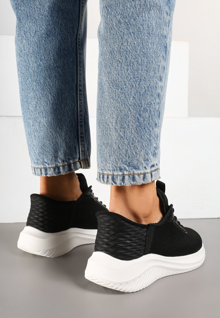 Sneakers Negru cu alb