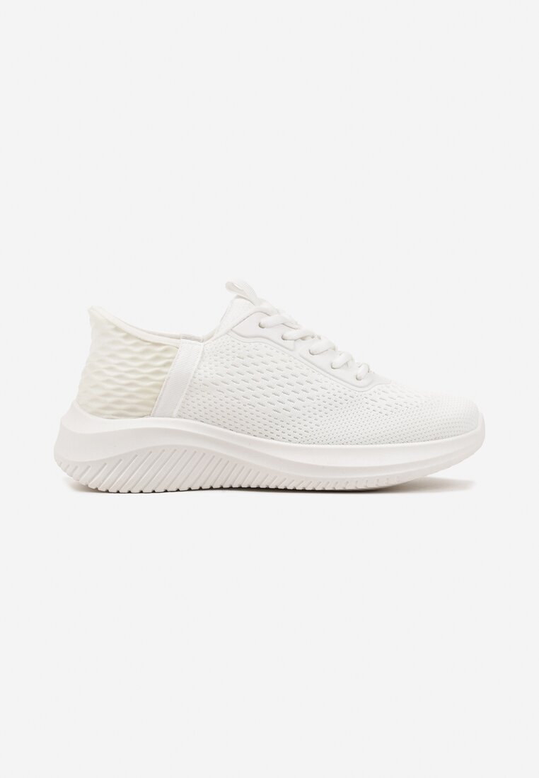 Białe Buty Sportowe Sneakersy Siateczkowe na Piankowej Podeszwie Liltebis
