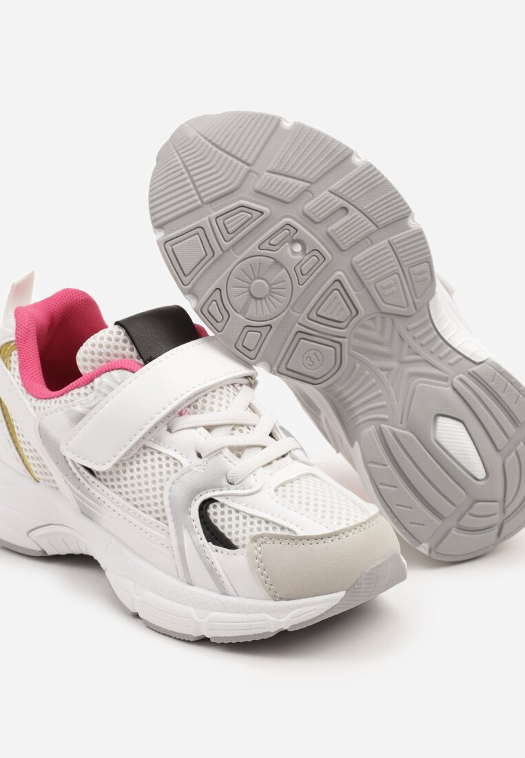 Wielokolorowe Buty Sportowe Sneakersy z Geometrycznym Motywem Olirenea