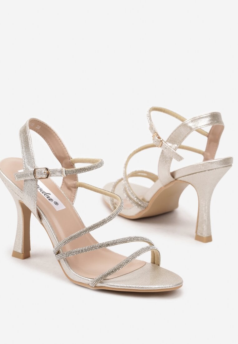 Pantofi stiletto Aurii
