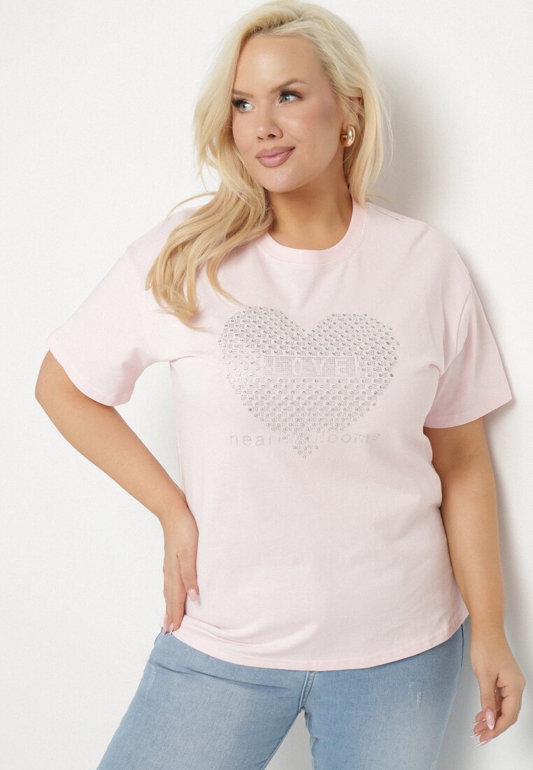 T-shirt Roz deschis