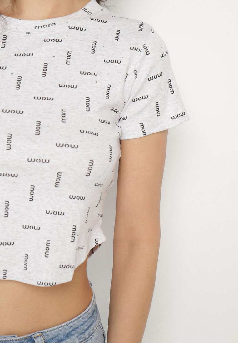 T-shirt Gri deschis