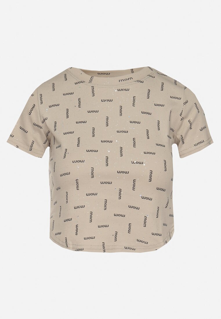 T-shirt Bej închis
