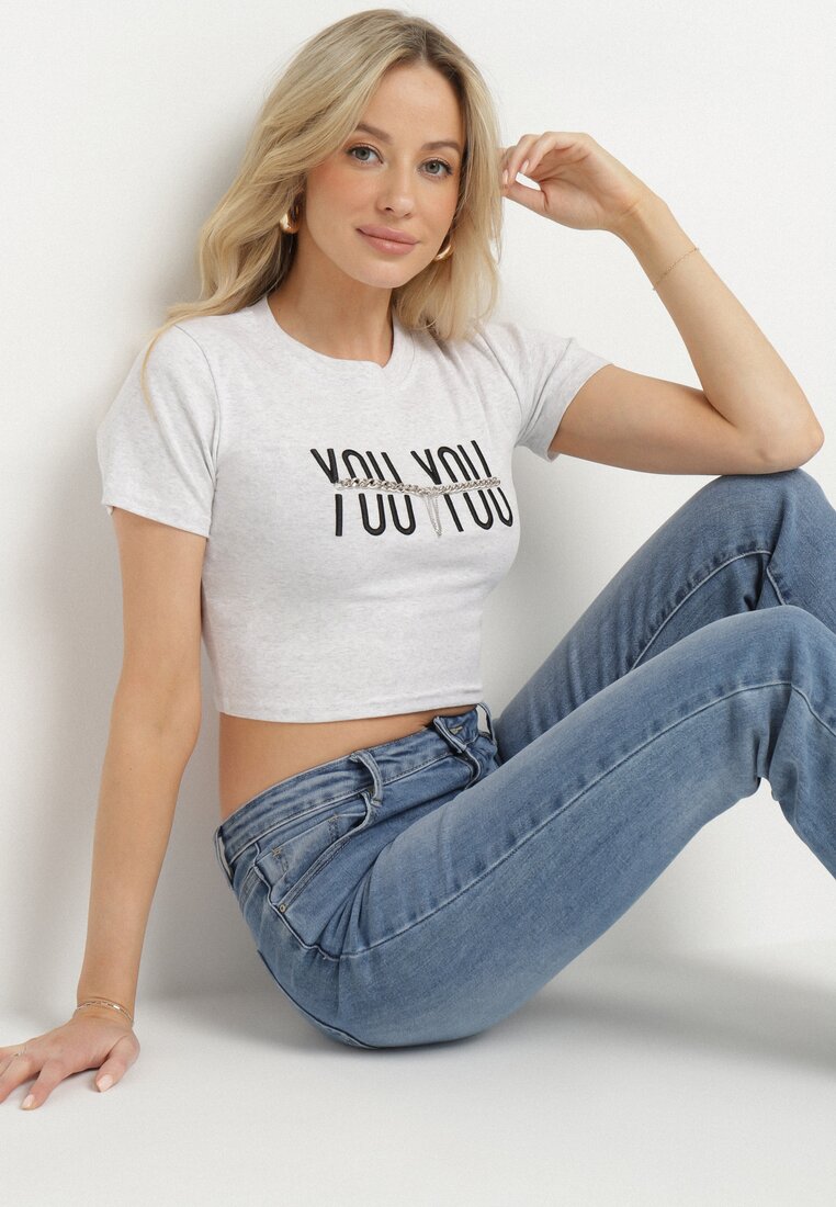 T-shirt Gri deschis