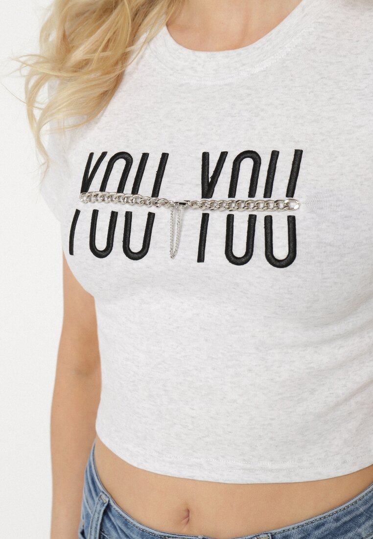 T-shirt Gri deschis