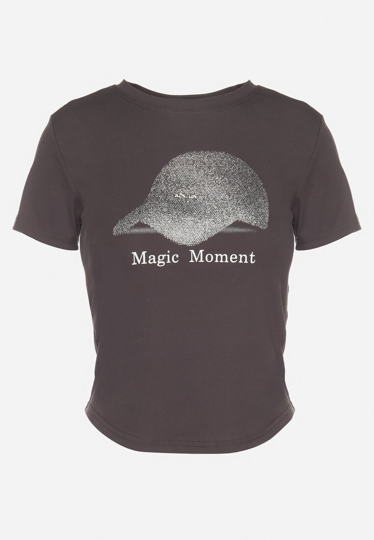 T-shirt Gri închis