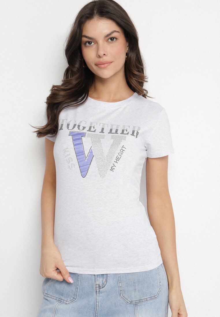 T-shirt Gri deschis
