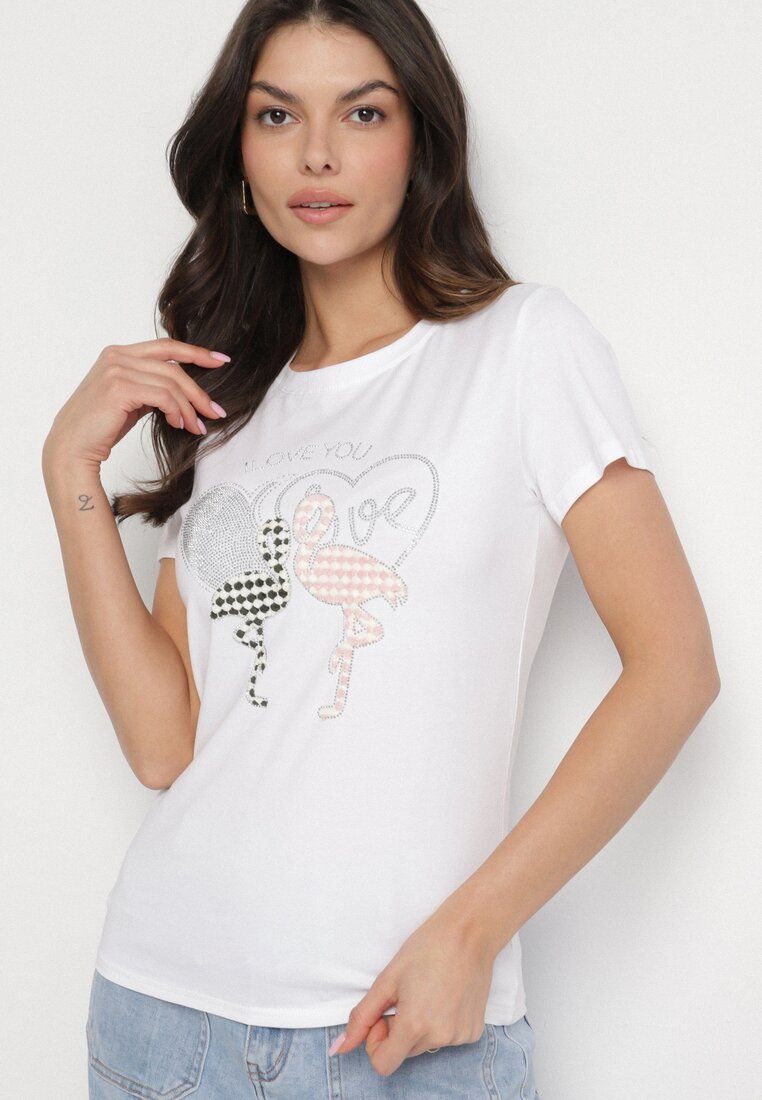 T-shirt Alb