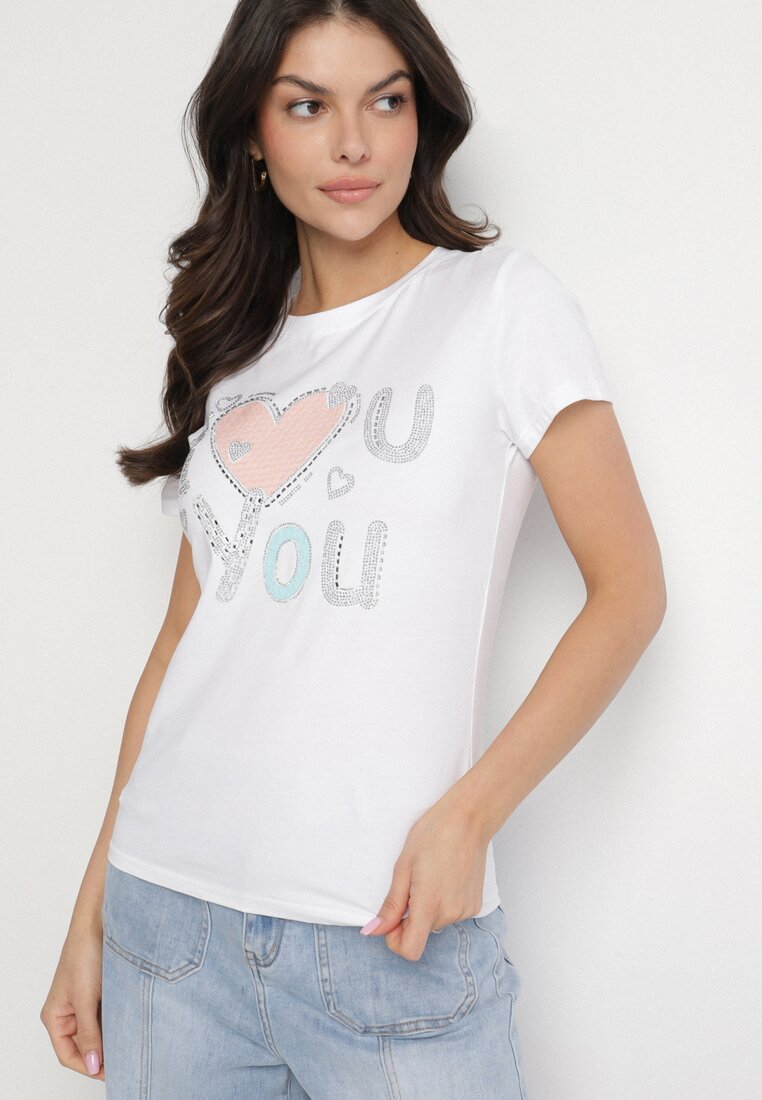 T-shirt Alb
