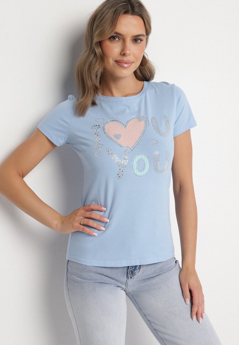 T-shirt Albastru deschis