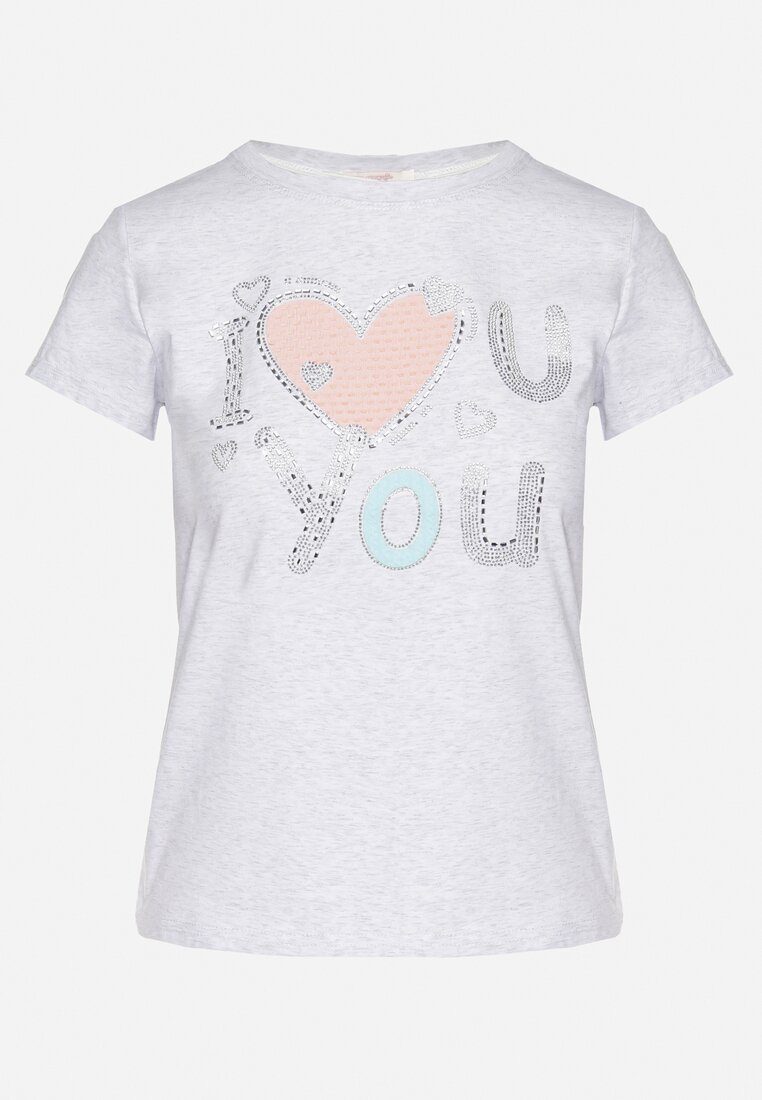 T-shirt Gri deschis