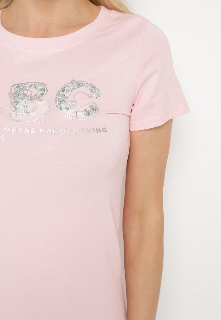 T-shirt Roz deschis