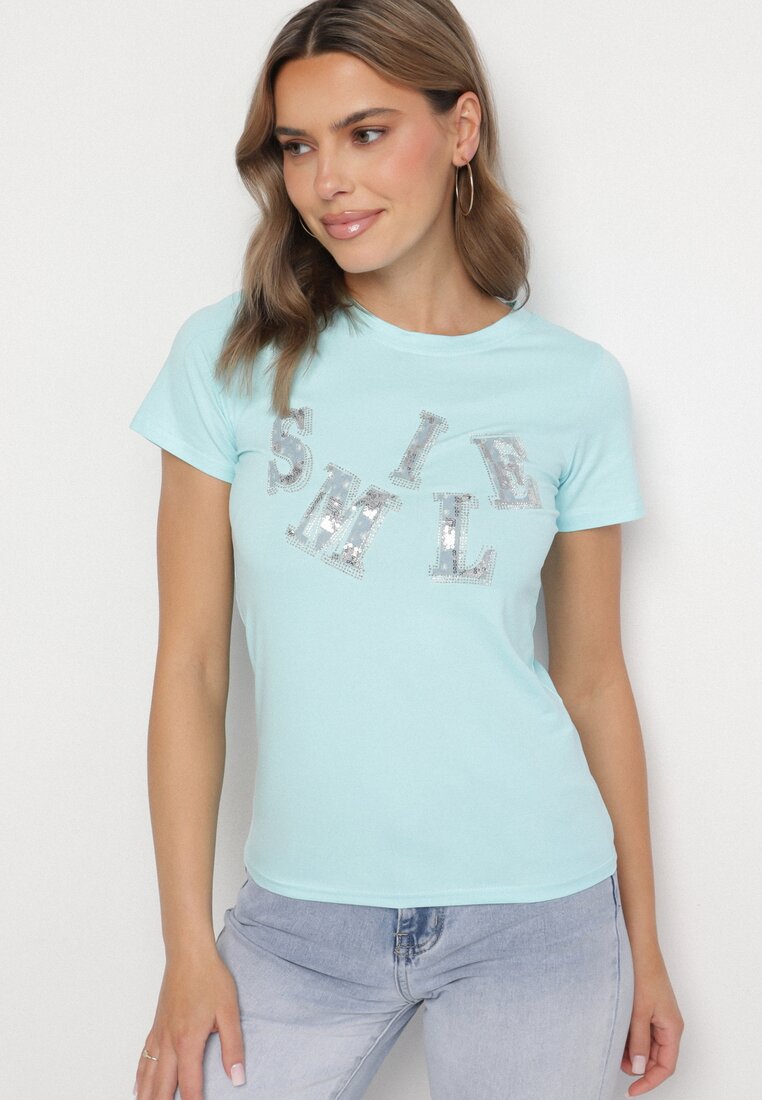 T-shirt Albastru deschis