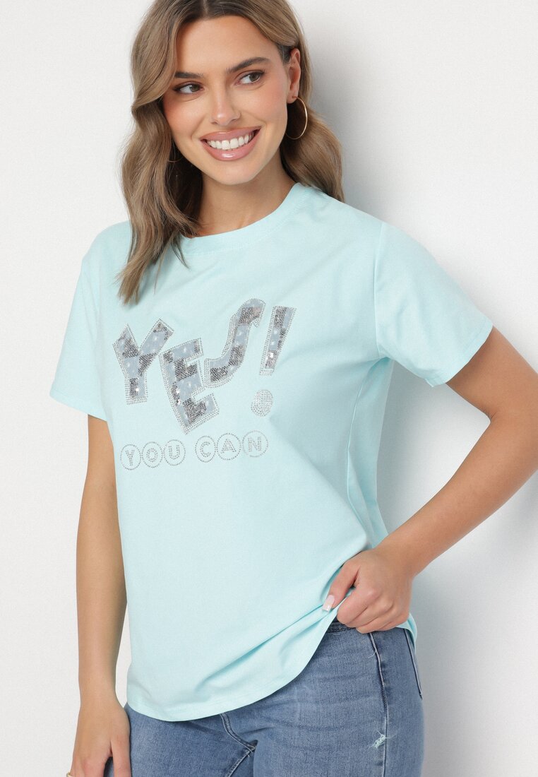 T-shirt Albastru deschis
