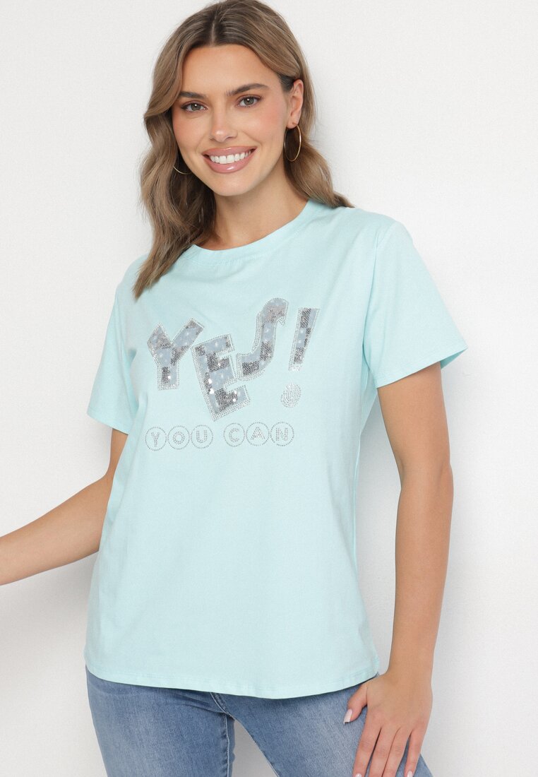 T-shirt Albastru deschis