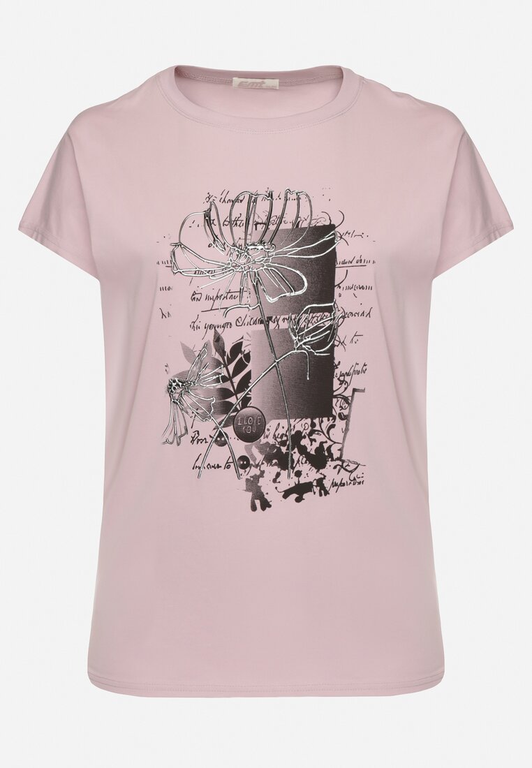 T-shirt Mov deschis